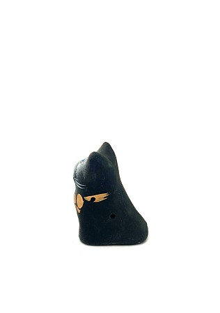 Чернолощёная керамика Свистулька-Кот