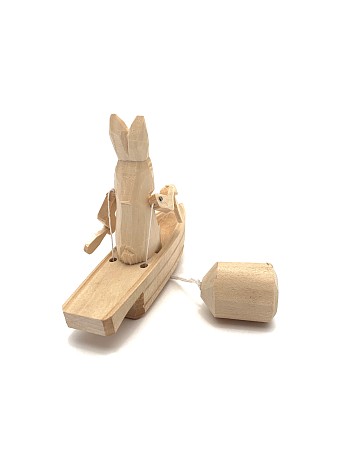 Богородская игрушка  'Заяц на веслах'