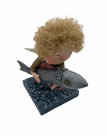 Авторская кукла 'Большая рыба'