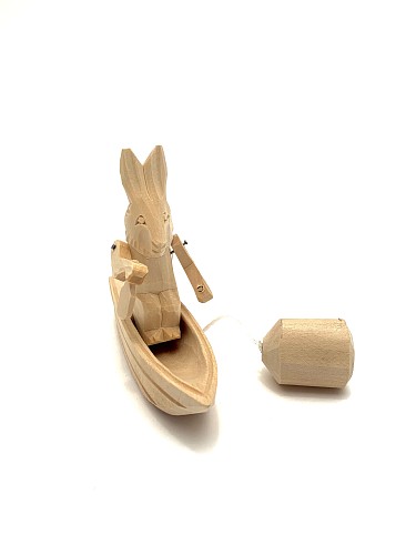 Богородская игрушка  'Заяц на веслах'