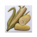 Изразцовая плитка 'Кукуруза' цветная 10х10 см
