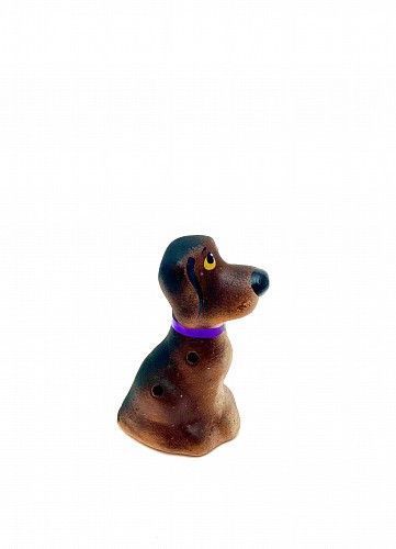 Чернолощёная керамика Собака-Свистулька 1