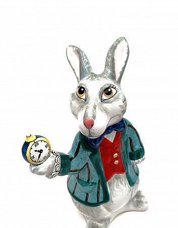 Коллекционная керамическая фигурка 'Белый кролик'