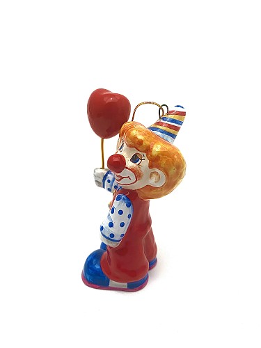 Керамическая фигурка 'Клоун с шариком-сердечко'